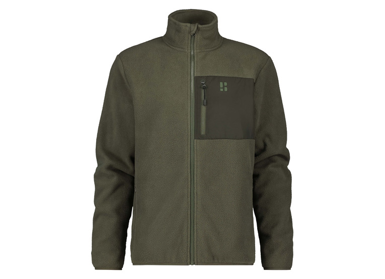 Poederbaas four seasons fleece jacket groen heren