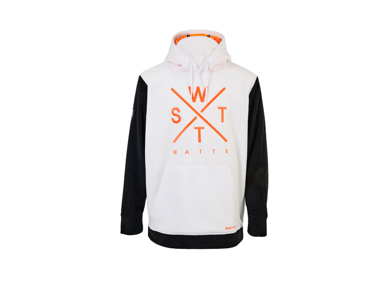 Watts X-Track fleece hoodie wit/zwart heren