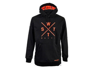 Watts softshell orbital jacket zwart/fluo oranje unisex