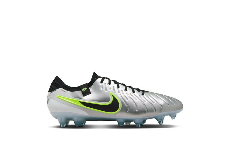 Nike Tiempo Legend 10 Elite low top voetbalschoen met silver/volt/zwart