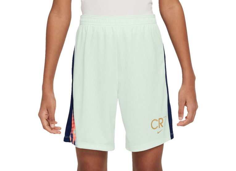 Nike CR7 academy23 Dri-FIT voetbalshort barely green/blue void/met gold KIDS