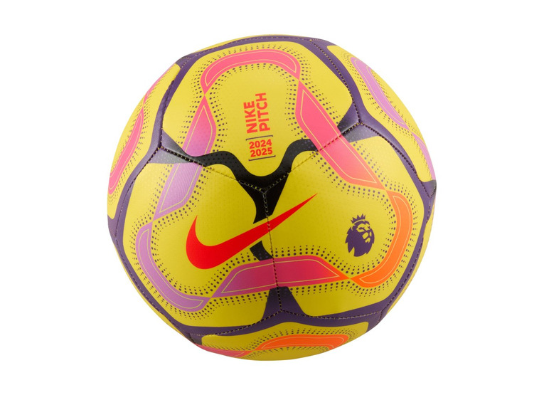 Nike Premier League Pitch voetbal geel/disco purple/fierce pink/bright crimson