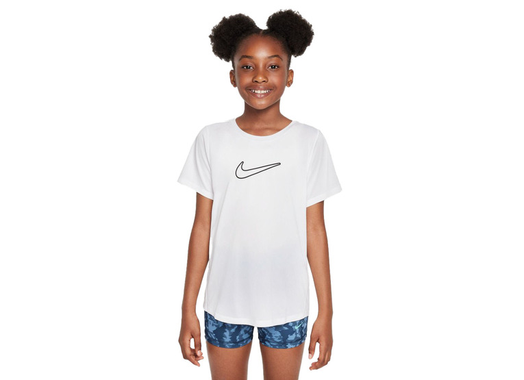 Nike One Fitted Dri-FIT T-shirt wit meisjes