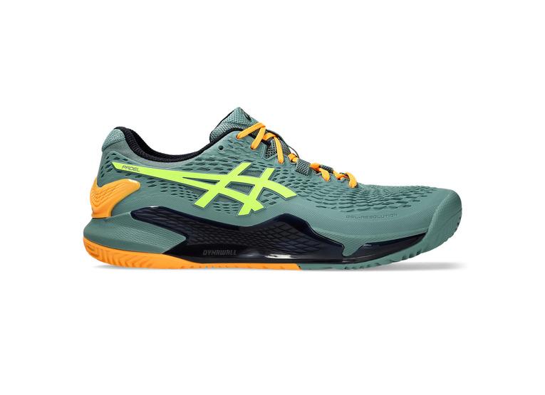 Asics Gel-Resolution 9 padelschoen celadon/safety yellow heren