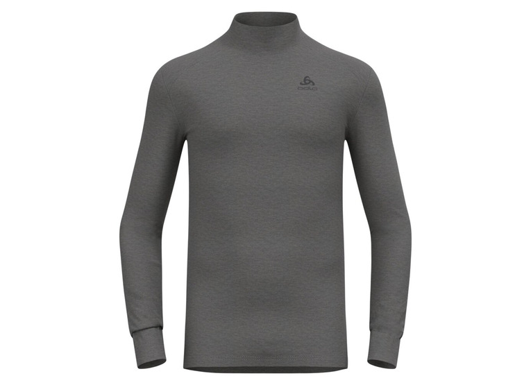 Odlo Active warm basislaag met col dteel grey melange heren