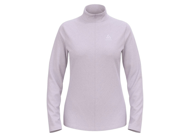 Odlo Roy-tussenlaagtop met 1/2-rits mystic lilac/gray ridge dames