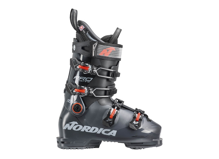 Nordica Pro Machine 110 skischoen zwart/antraciet/rood heren