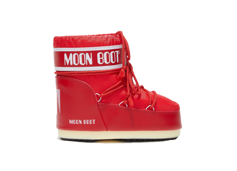 Moon Boot Icon low Nylon rood dames