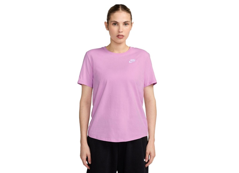 Nike Sportswear Club essentials T-shirt roze dames