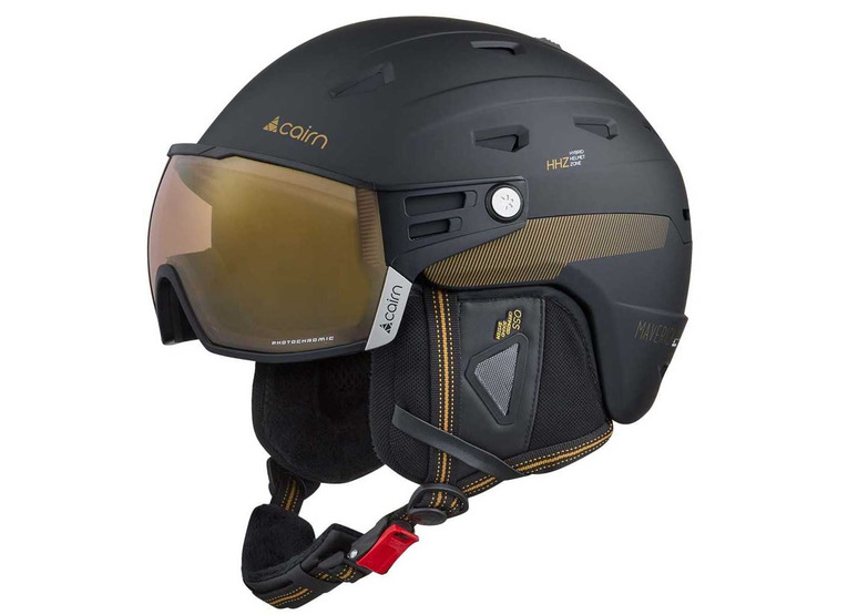 Cairn Maverick Visor Evolight NXT mat zwart/goud unisex