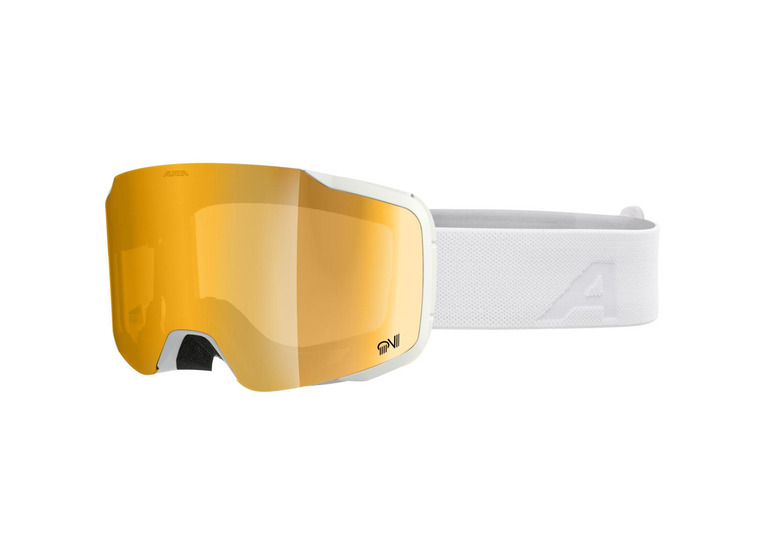 Alpina TAOS QV goggle mat wit/mirror gold unisex