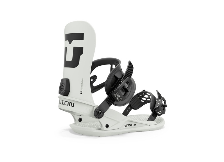 Union Strata snowboard binding bone white heren