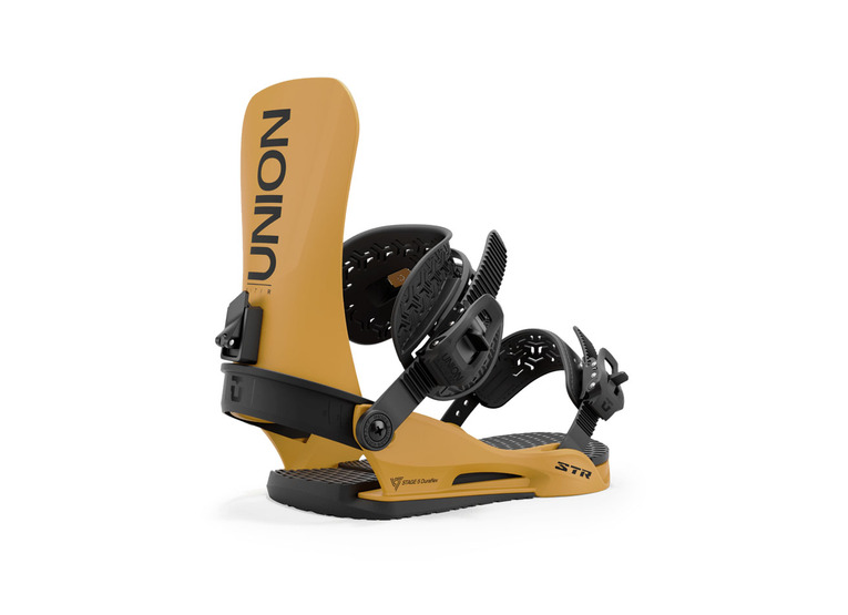 Union STR snowboard binding mustard heren