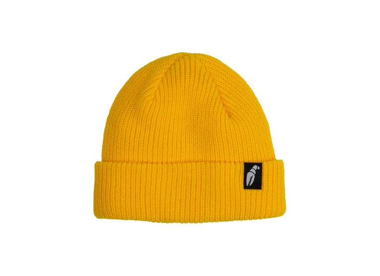 Crab Grab claw label beanie vintage yellow unisex