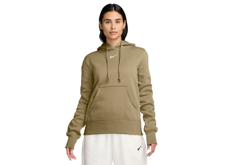 Nike Sportswear phoenix fleece hoodie parachute beige dames