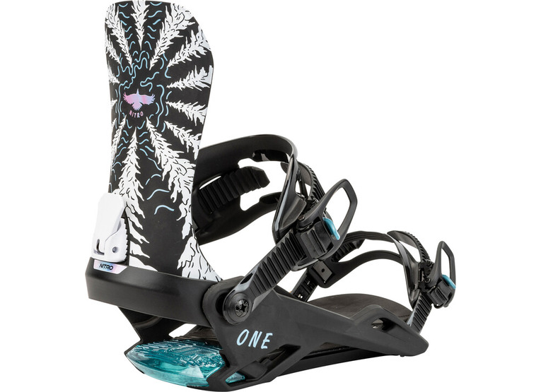 Nitro One snowboardbinding raven unisex