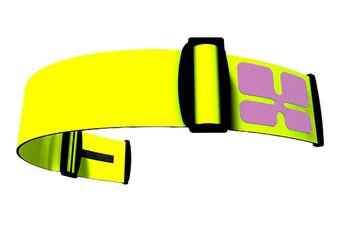 Aphex lemon neon + purple logo strap