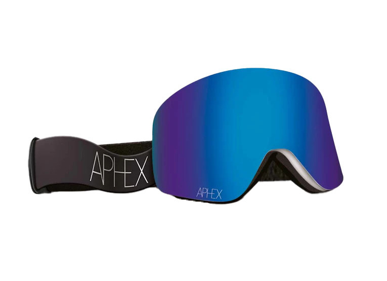 Aphex Oxia mat wit/revo blue goggle