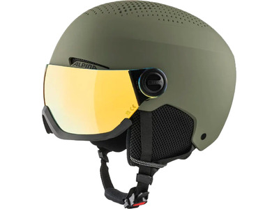 Alpina Arber Visor Q-lite skihelm olive matt unisex