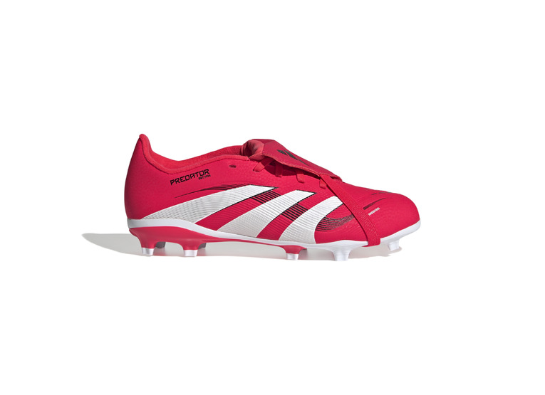 Adidas Predator League Fold-Over Tongue FG voetbalschoen lucid red/wit KIDS