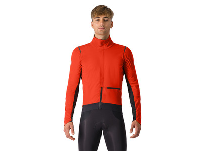 Castelli Alpha Doppio RoS jacket red ochre/black reflex heren