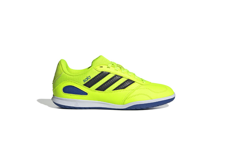 Adidas Super Sala Competition III IN voetbalschoen lucid lemon/zwart/blauw KIDS