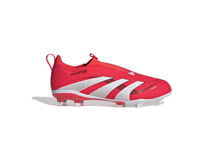 Adidas Predator League Veterloze FG/MG voetbalschoen lucid red/wit KIDS