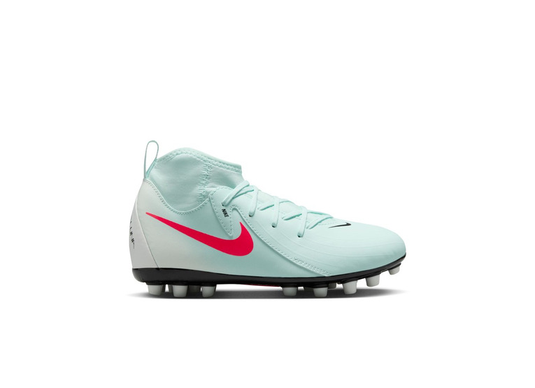 Nike Jr. Phantom Luna 2 academy AG voetbalschoen mint/Atomic red KIDS