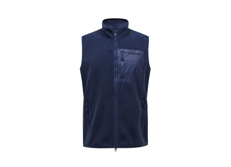 Peak Performance Pile vest blue shadow heren