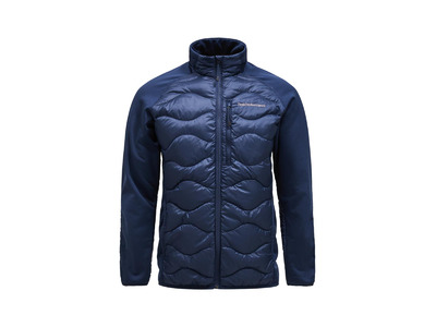 Peak Performance Helium down hybrid jacket blue shadow heren