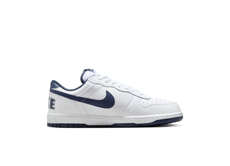 Nike big Nike low sneaker wit/midnight navy heren