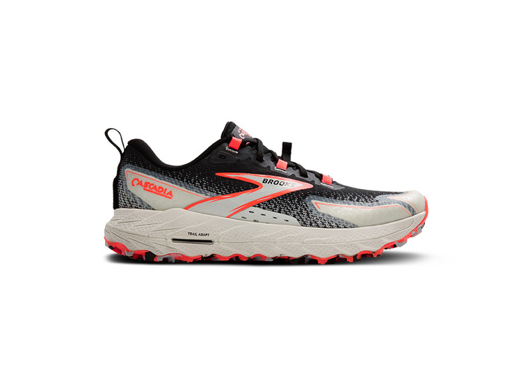 Brooks Cascadia 18 trailschoen zwart/grijs/rood dames