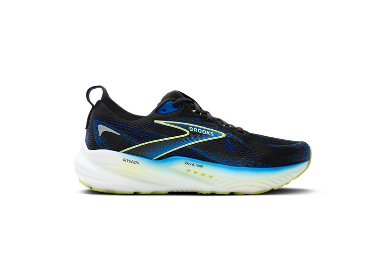 Brooks Glycerin 22 loopschoen zwart/cobalt/neon geel heren