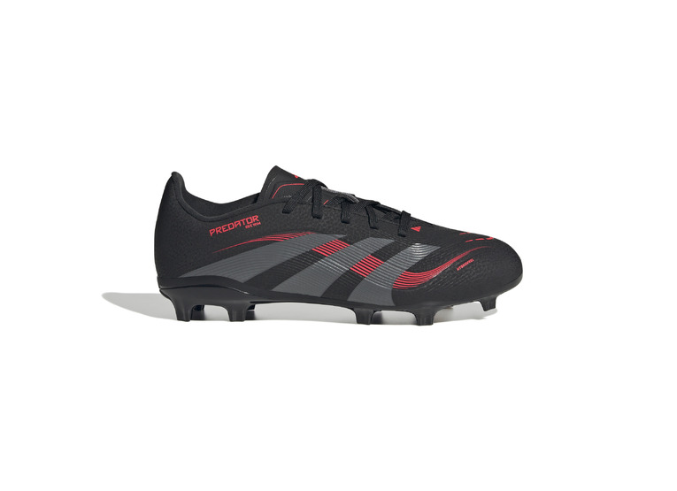 Adidas Predator League FG/MG voetbalschoen zwart/rood KIDS