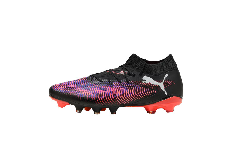 Puma Future 8 Match FG/AG voetbalschoen zwart/glowing red