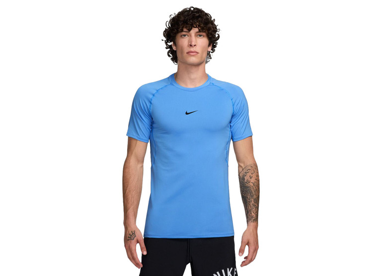 Nike Pro aansluitende Dri-FIT T-shirt university blue heren