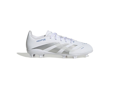 Adidas Jr. Predator League FG/MG voetbalschoen wit/silver metallic/bright royal KIDS