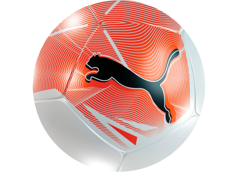 Puma big cat minibal wit/glowing red