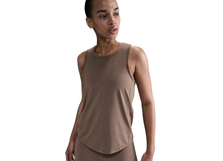 Nike One Classic Dri-FIT tanktop mink brown dames