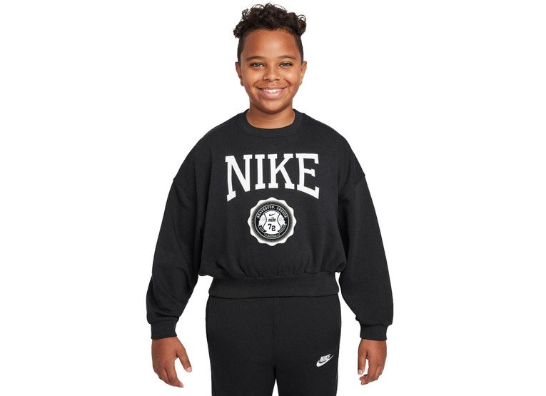 Nike Sportswear Club sweatshirt zwart/wit meisjes