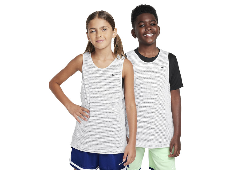 Nike Dri-FIT omkeerbare jersey wit/zwart KIDS