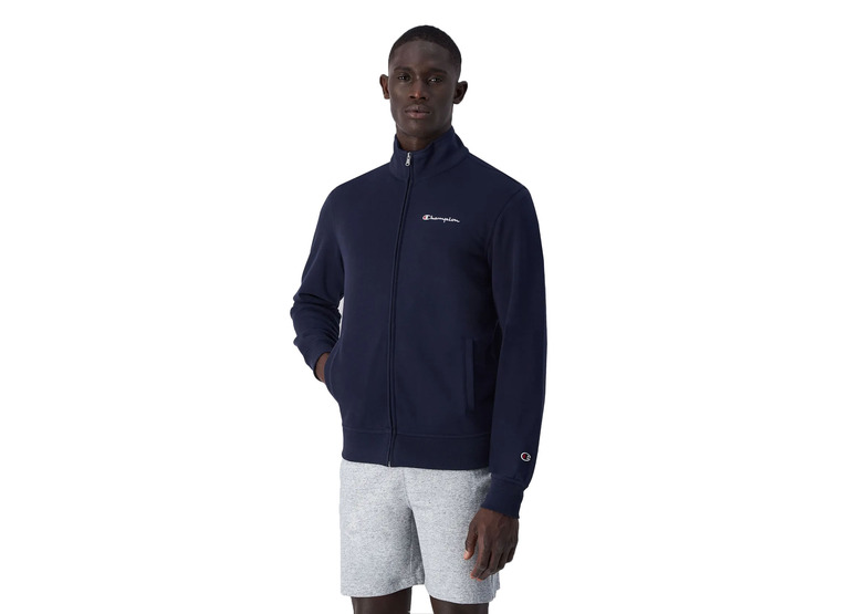 Champion Small logo zip sweatshirt donkerblauw heren