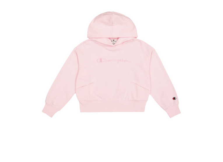 Champion cropped hoodie roze meisjes