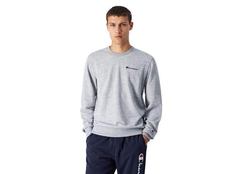 Champion small logo sweatshirt grijs heren