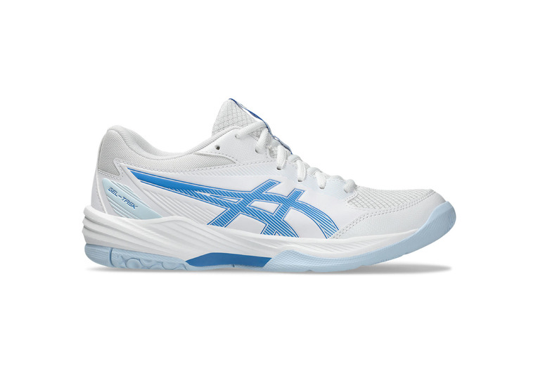 Asics Gel-Task 4 volleybalschoen wit/blue coast dames