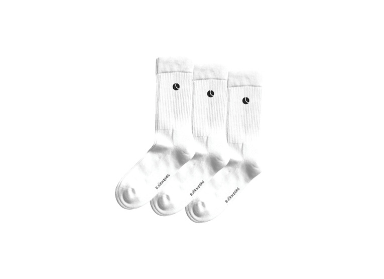 Bjorn Borg Core crew tennissokken wit - 3-pack