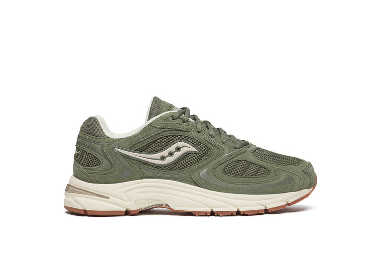 Saucony Grid Jazz 9 suede olive/off white heren