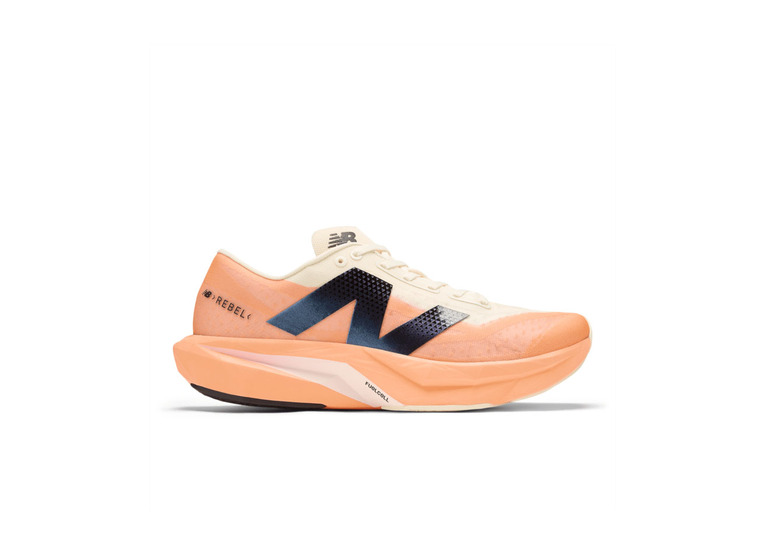 New Balance FuelCell rebel v4 loopschoen hot mango/zwart heren