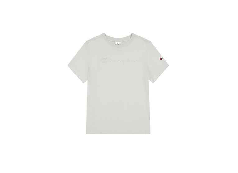 Champion Tonal big logo jersey T-shirt honeydew dames