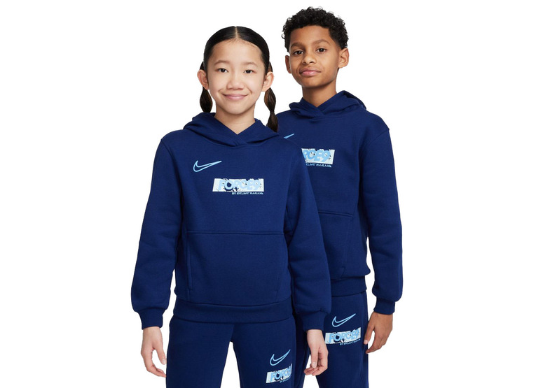 Nike Erling Haaland club fleece hoodie blue void KIDS